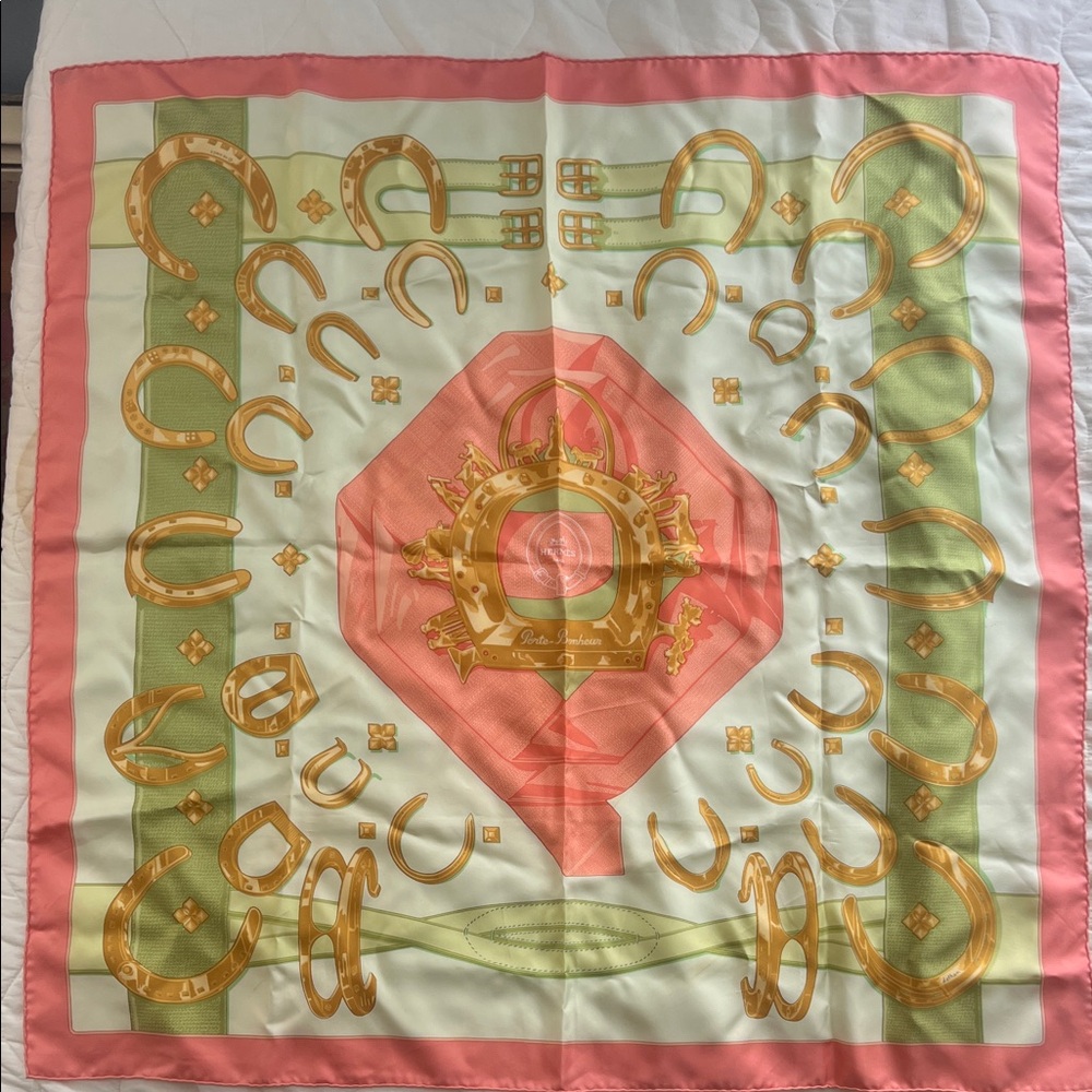 Hermes Porte Bonheur  Silk Scarf